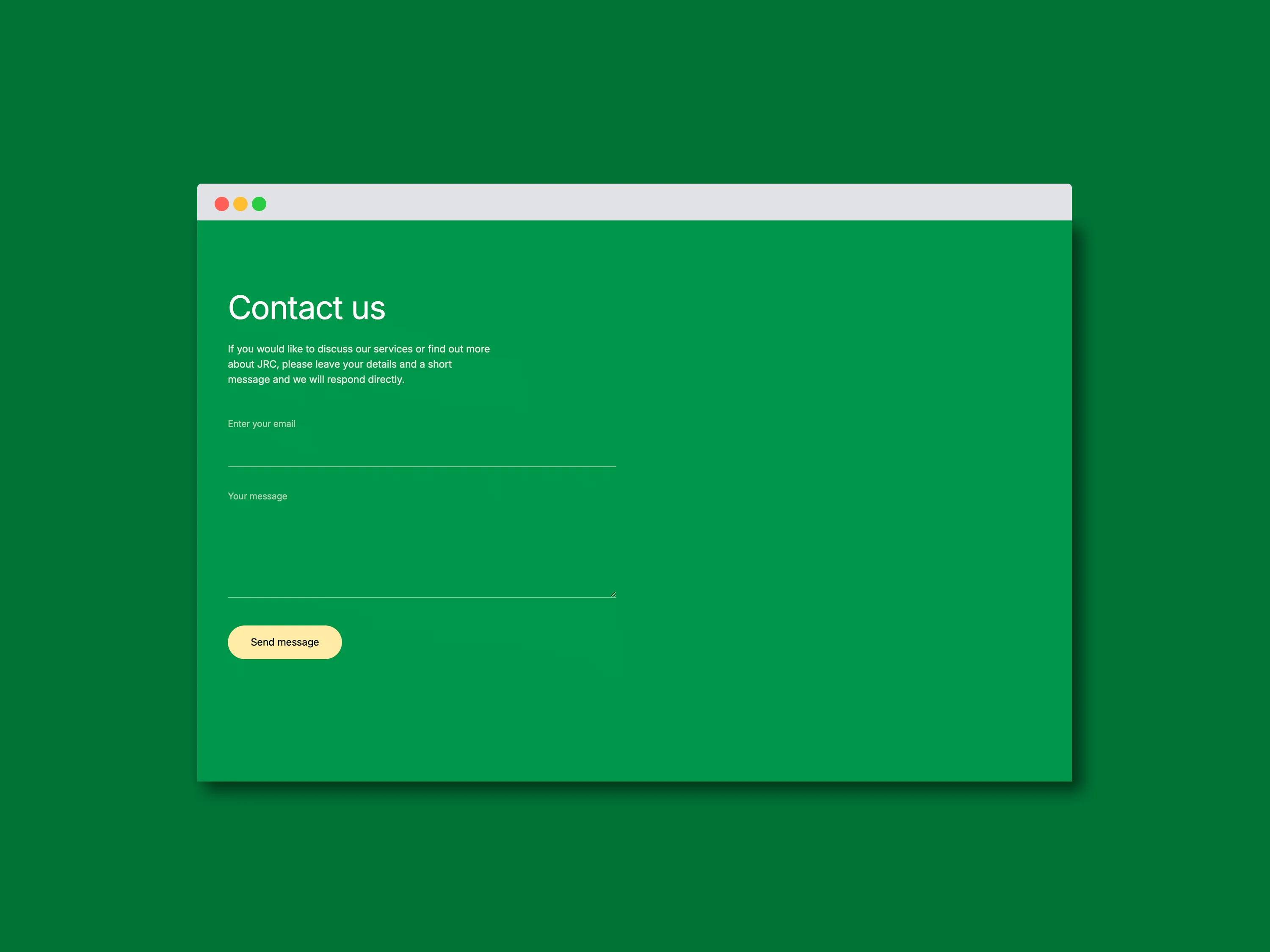 Japan Research Consultants website — contact